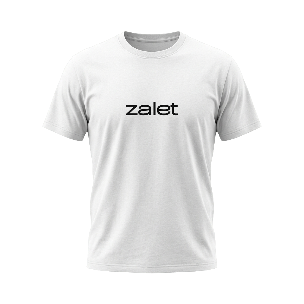 ZALET 3D Mockup Bela Majica
